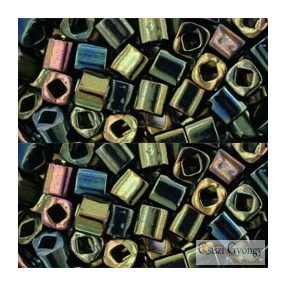 Metallic Iris Green Brown - 10 g - 4 mm Toho Cube (84)