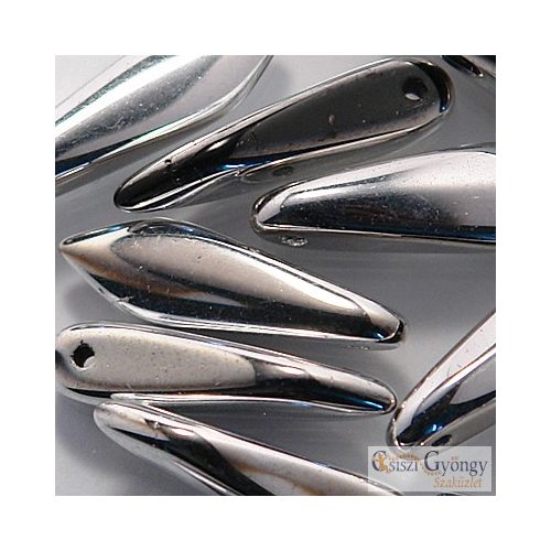 Silver - 10 pc. - Dagger beads 5x16 mm (27000)