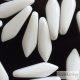 White - 10 pc. - Dagger beads 5x16 mm (03000)