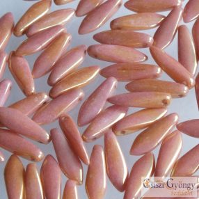 Luster Salmon - 10 pcs. - 5x16 mm Dagger beads (14495)