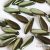 Metallic Olivine - 10 pc. - Dagger Beads 5x16 mm