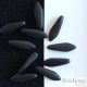 Matte Jet - 10 pc. - Dagger Beads, size: 5x16 mm