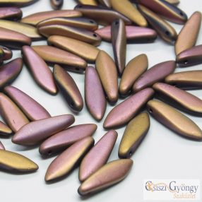   Crystal Full Capri Rose - 10 db - 5x16 mm szirom (dárda, lándzsa) gyöngy