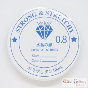 Színtelen gumis damil, 7,5 méter, 0,8 mm szálátmérő