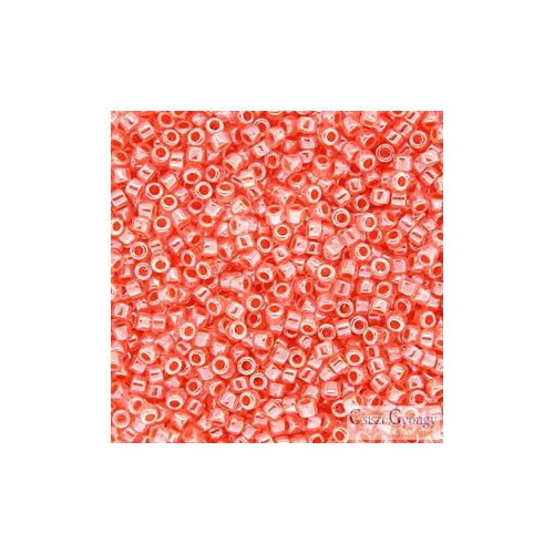 0235 - Lined Crystal Salmon Luster - 5 g - 11/0 delica beads