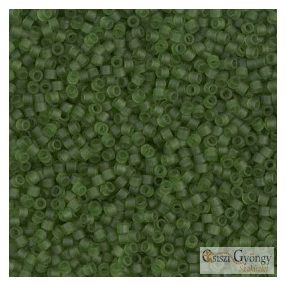   1267 - Áttetsző, matt olajzöld - 5 g - 11/0 Miyuki Delica gyöngy