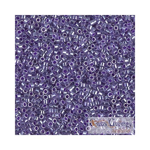 0250 - Luster Crystal Violet Lined - 5 g - 11/0 Miyuki Delica