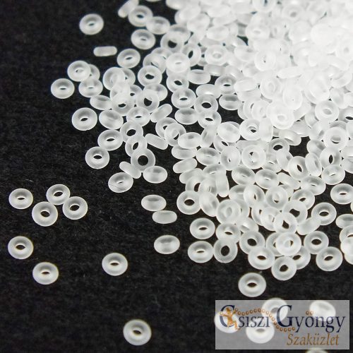 0001F - Demi Round 11/0 - Transparent Frosted Crystal - 5 g