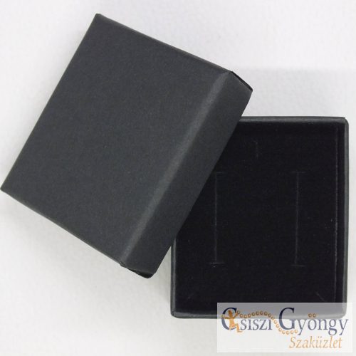 Fekete pici doboz 4x5 cm - 1 db