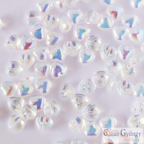 Hearts Crystal AB - 10 pcs - 6 mm