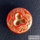 Red/bronze Shaped Beads - 1 pcs. - Czech Glass Beads, size: 18 mm