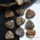 Lilac Triangle - 1 pcs. - 18x17 mm glass bead