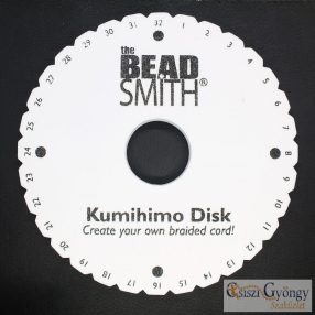   Kumihimo Korong - 1 db - 15 cm átmérő, lyuk: 35 mm, magasság: kb. 1 cm