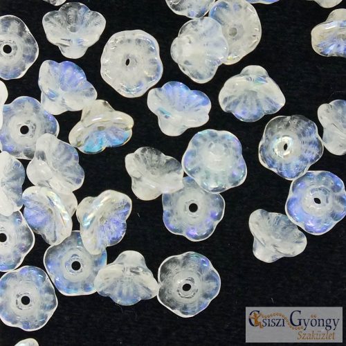 Crystal AB - 30 pcs. - 5x7 mm flower cup beads