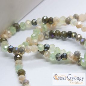 Csiszolt Fánk Mix - 1 szál (kb. 190 db) - 3x2 mm