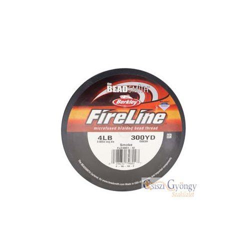 FireLine Smoke 4 LB, szálátmérő: 0,12 mm, 274,3 méter - 1 tekercs