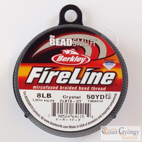 FireLine Crystal - 1 tekercs - 8LB, átmérő: 0,17 mm, kb. 45.7 méter