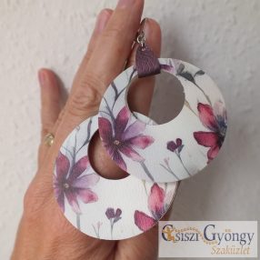 Virágos fülbevaló - 5 cm