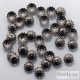 Bead Cup - 20 pc. - color: hematite gray, size: 6mm (Lead and Nickel Free)