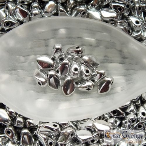 Silver - 2,5 g - Gekko gyöngy, 3x5 mm 