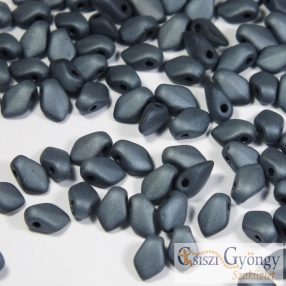 Matt Metál Szürke - 2,5 g - Gekko gyöngy, 3x5 mm (20670)