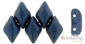Metallic Suede Dk. Blue - 5 g - Gemduo gyöngy 8x5mm