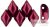 Gemduo gyöngy, C.T. Sueded Lily Pad - 5 g - 8x5 mm (32-33 db) (08A09)