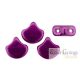 C.T. Sueded Gold Fuchsia - 10 db - Ginkgo gyöngy (08A04)