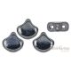 Hematite - 10 pcs. - Ginkgo Leaf Beads 7.5x7.5mm (L23980)