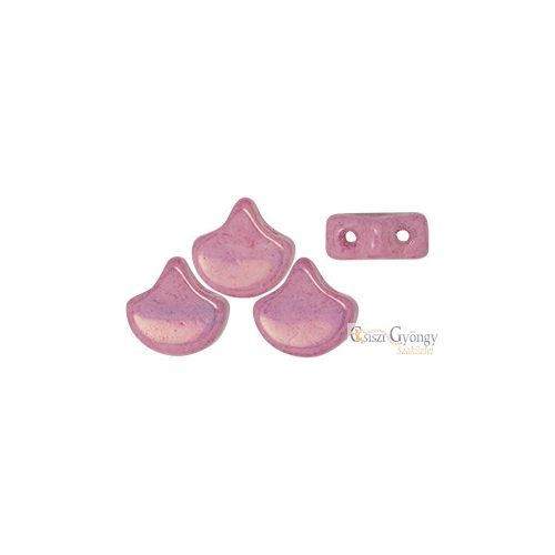 Luster Metallic Pink - 10 db - Ginkgo Leaf gyöngy 7.5x7.5mm (14494WH)