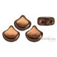 Bronze - 10 pcs. - Ginkgo Leaf Beads 7.5x7.5mm, (LZ23980)