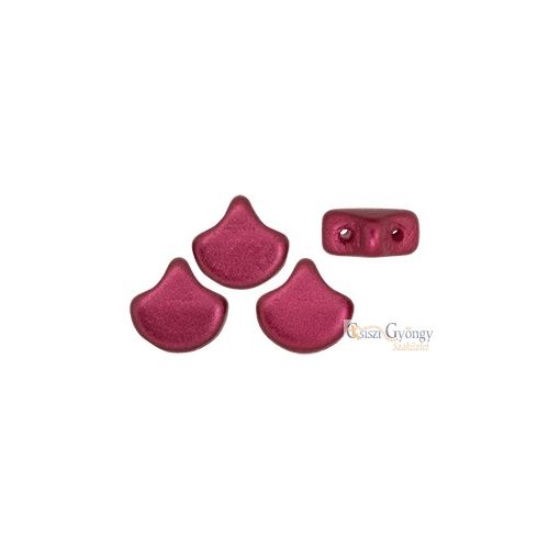 Powdery Red - 10 Stk. - Ginkgo Leaf Beads 7.5x7.5mm (29717AL)