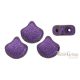 Metallic Suede Purple - 10 Stk. - Ginkgo Leaf Beads (79021MJT) 