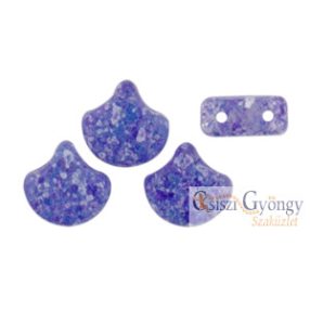 Confetti Splash Indigo - 10 db - Ginkgo gyöngy, 7,5x7,5 mm