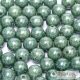 Luster Mossgreen - 50 pc. - round beads 3 mm (14459)