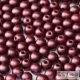 Pastel Burgundy - 50 Stück - 3 mm Rounde Perlen (25031)