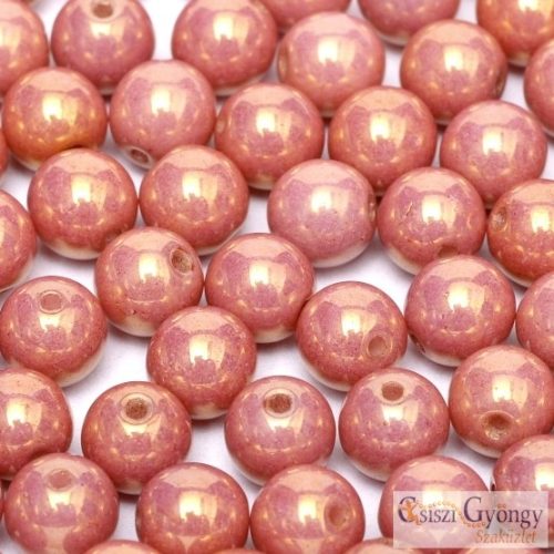 Luster Salmon - 50 pcs - 3 mm Round Beads (14495)