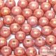 Luster Salmon - 50 pcs - 3 mm Round Beads (14495)