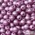 Matte met. Viola - 40 db - 4 mm golyó gyöngy (29428)