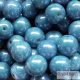 Luster Baby Blue - 40 pc. - 4 mm round beads (14464)