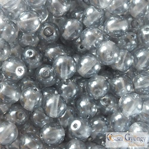 Transp. Pearl Vapor - 40 pcs. - 4 mm Round Beads