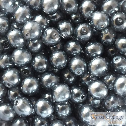 Transp. Pearl Storm Cloud - 40 pcs. - 4 mm Round Beads