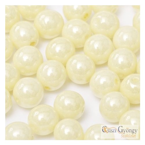 Luster Cream - 20 pc. - round beads 6 mm