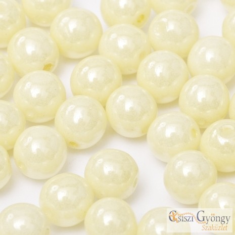 Luster Cream - 20 pc. - round beads 6 mm
