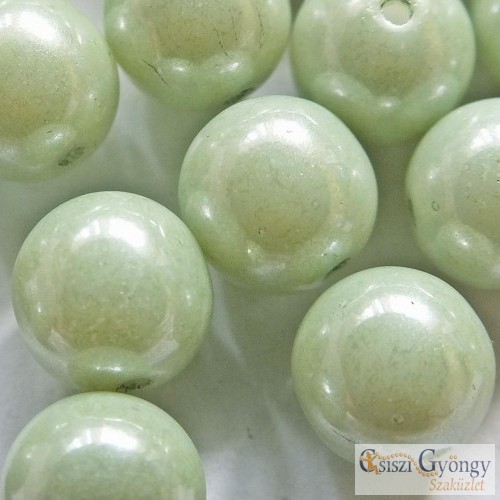 Luster Applegreen - 20 pc. - round beads 6 mm (14457)