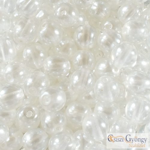 Transparent Pearl Brilliant Crystal - 20 Stk. - 6 mm Round Beads (63024CR)