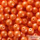 Powdery Pastel Orange - 20 pcs. - 6 mm Round Beads (29374AL)