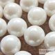 Luster White - 10 pc. - 8 mm round beads (03000/20600)