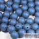 Matte Cobalt - 10 db - 8 mm golyó gyöngy