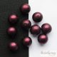 Powder Burgundy - 10 pcs. - 8 mm Czech Glass Round Beads